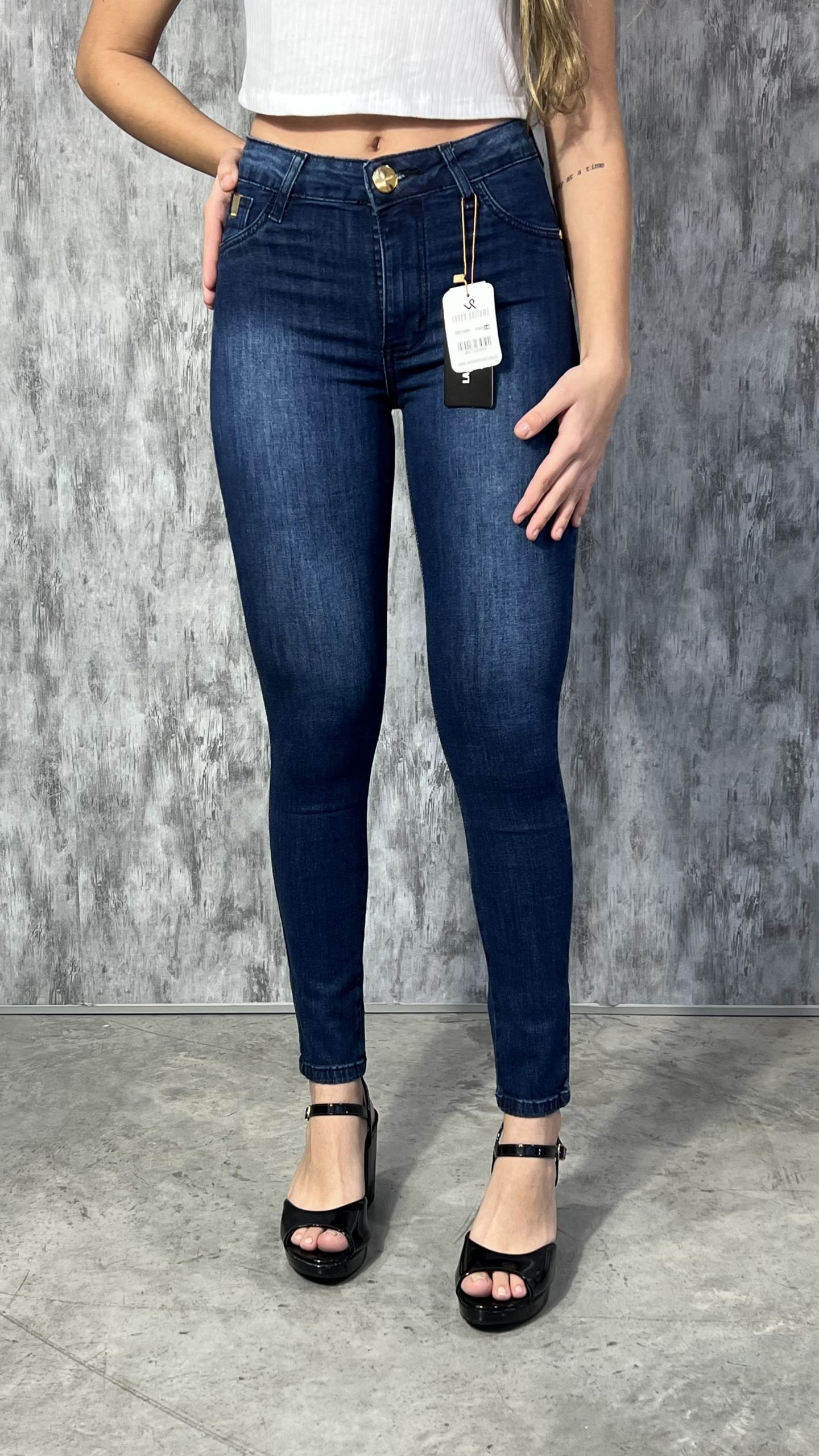 CALÇA JEANS GRIFE PREMIUM FEMININA