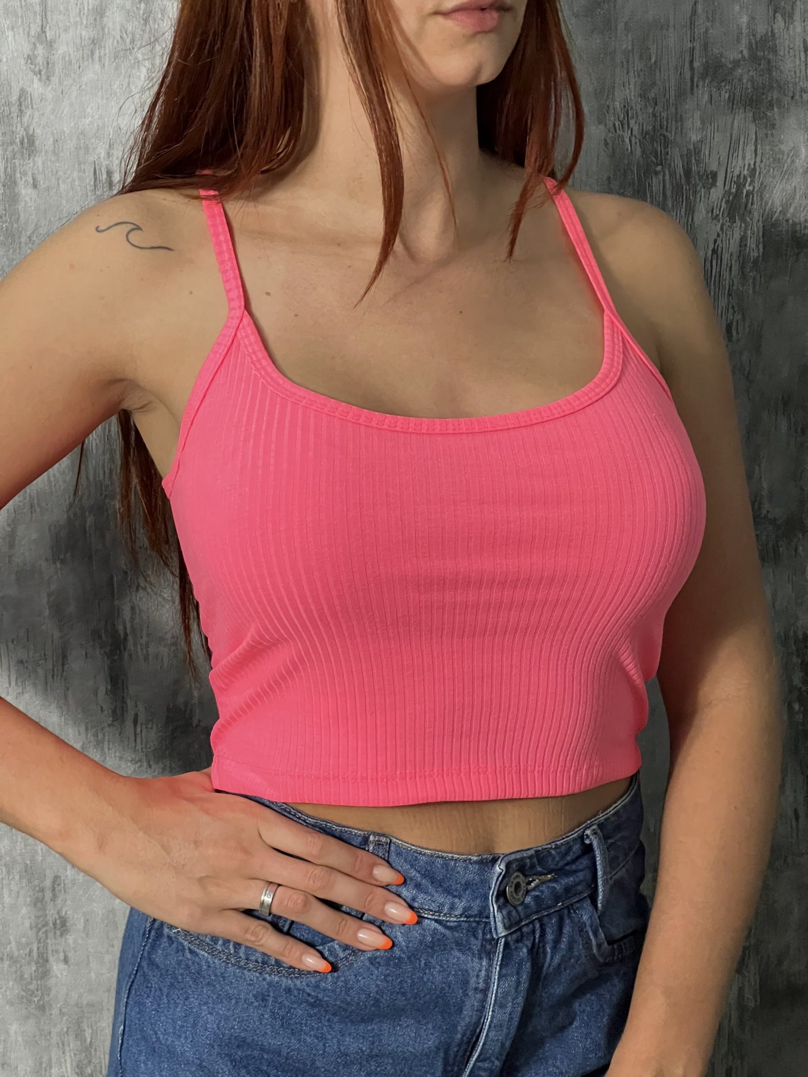 CROPPED CANELADO FEMININO